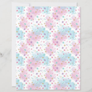 Papel de Scrapbook com Padrão de Doces e Açúcar