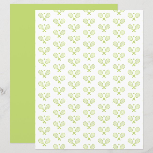Papel de scrapbook com padrão de Tênis minimalista (Frente/Verso)