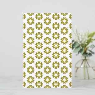 Papel de Scrapbook com Padrão Verde Oliva