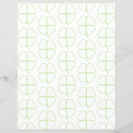 Papel de Scrapbook Contornos de Trevo