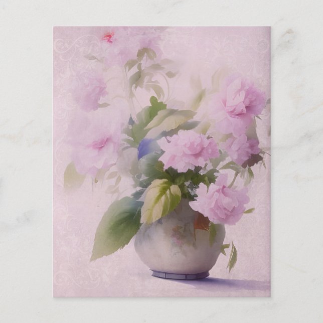 Papel de scrapbook cor-de-rosa (Frente)