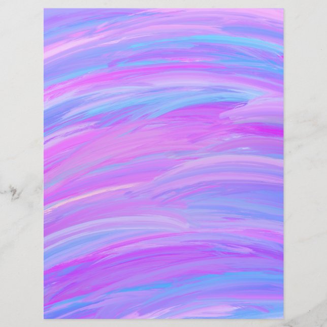 Papel de Scrapbook Cores Pintadas (Frente)