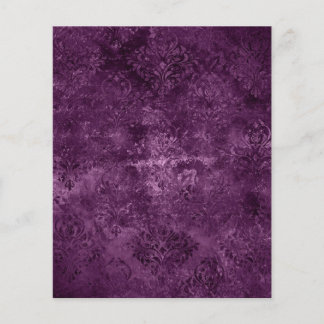 Papel de scrapbook Damasco Gótico-Roxo-Vitoriano