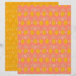 Papel de Scrapbook de Abacaxi