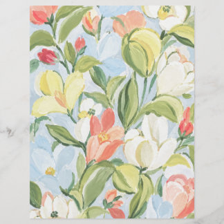 Papel de Scrapbook de Buquê Floral de Casa de Camp