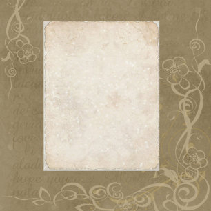Papel de Scrapbook de Casamento Creme Espelhado