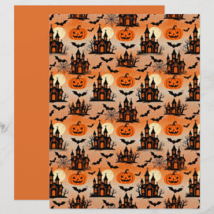 Papel de Scrapbook de Casas Assombradas