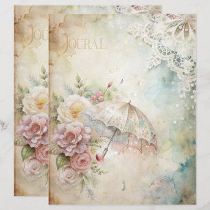 Papel de Scrapbook de Chique Azul