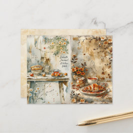 Papel de Scrapbook de Cozinha de Café da Manhã Vin