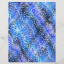 Papel de Scrapbook de Crocodilo Azul Falso 2 Lados