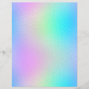 Papel de Scrapbook de Faux Folha Iridescente Nº 28