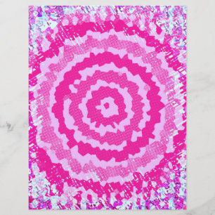 Papel de Scrapbook de Flor Abstrata Rosa Página 2 