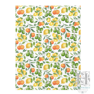 Papel de Scrapbook de Frutas Cítricas