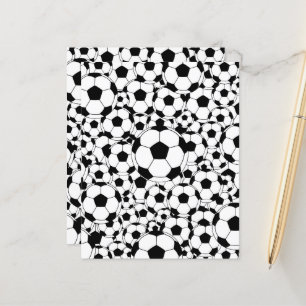 Papel de Scrapbook de Fundo de Bola de Futebol