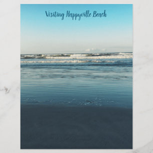 Papel de Scrapbook de Fundo de Ondas do Oceano