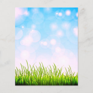 Papel de scrapbook de grama e céu
