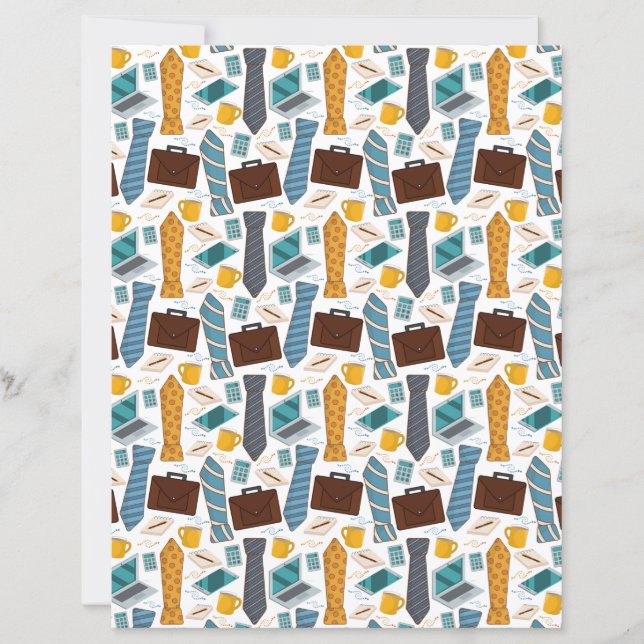 Papel de Scrapbook de Gravata (Frente)
