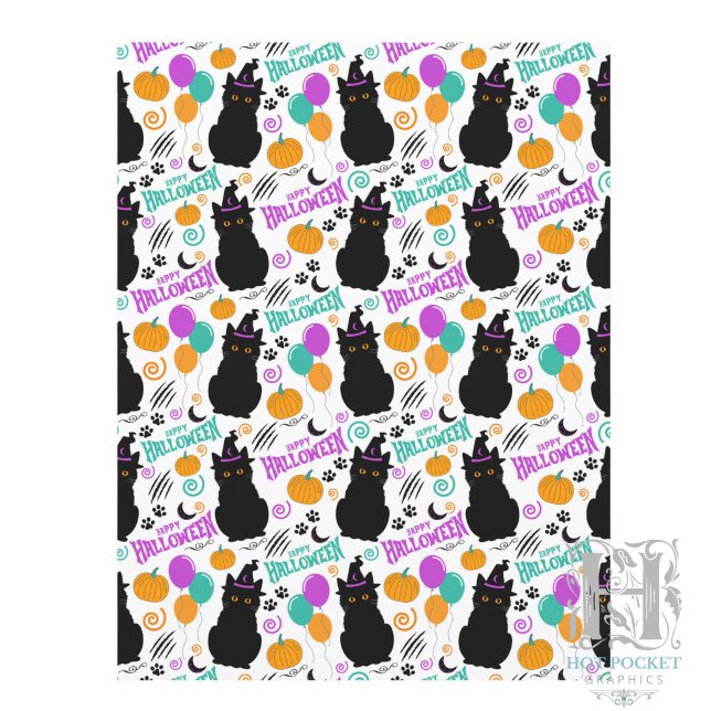 Papel de Scrapbook de Halloween de Gato (Criador carregado)