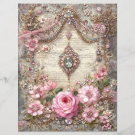 Papel de Scrapbook de Jornalzinho de Lixo Vintage