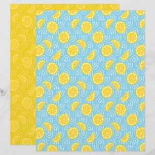 Papel de Scrapbook de Limão