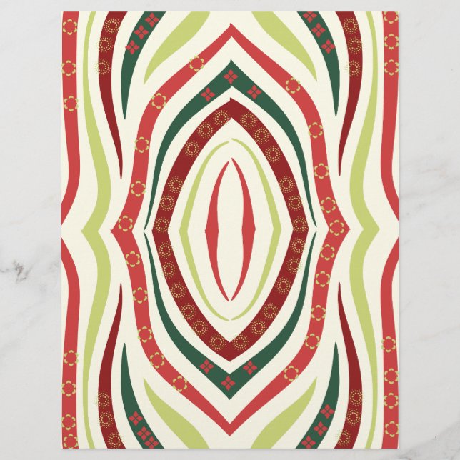 Papel de Scrapbook de Linha Espessa em Espiral (Frente)