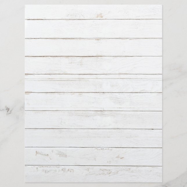Papel de Scrapbook de Madeira Branca Envelhecida (Frente)
