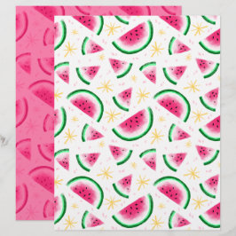 Papel de Scrapbook de Melancia