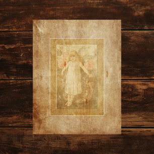 Papel de Scrapbook de Menina Antiga