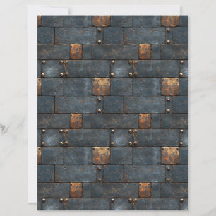 Papel de scrapbook de metal russo industrial