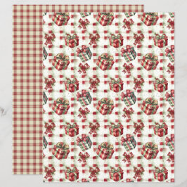 Papel de Scrapbook de Natal Antigo