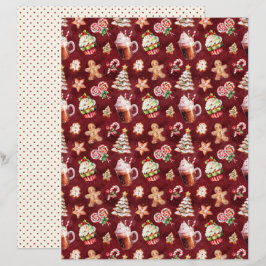 Papel de Scrapbook de Natal Antigo