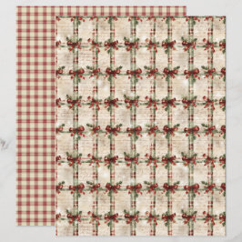 Papel de Scrapbook de Natal Antigo