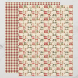 Papel de Scrapbook de Natal Vintage