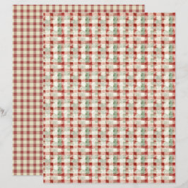 Papel de Scrapbook de Natal Vintage