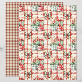 Papel de Scrapbook de Natal Vintage