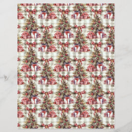 Papel de Scrapbook de Natal Vintage