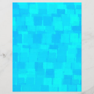 Papel de Scrapbook de Padrão Abstrato Azul Turques