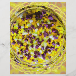 Papel de Scrapbook de Potpourri Amarelo 2 Lados Pá