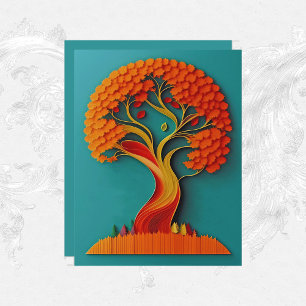 Papel de scrapbook de preenchimento de árvores em