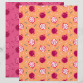 Papel de Scrapbook de Romã