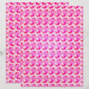 Papel de Scrapbook de Rosas Abstratas Rosa Página