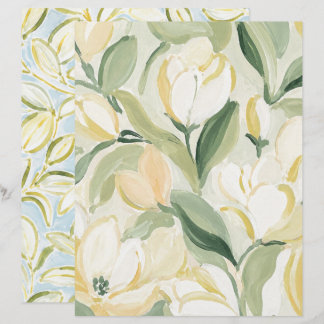 Papel de Scrapbook de Tulipa Francesa Country e Fo