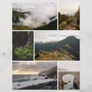 Papel de scrapbook de viagem de aventura mal-humor
