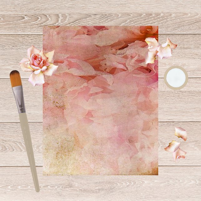 Papel de Scrapbook de Vintagem Floral Bluled (Criador carregado)