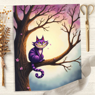 Papel de Scrapbook do Gato de Cheshire Caprichoso 