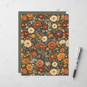Papel de Scrapbook Elegância de Outono