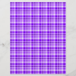 Papel de scrapbook em Xadrez roxa