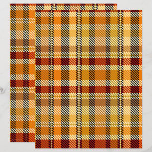 Papel de Scrapbook ET Plaid Página 2 Lados