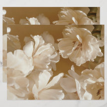 Papel de Scrapbook Floral Bege Sonhador