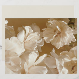 Papel de Scrapbook Floral Bege Sonhador